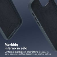 Accezz Cover in Pelle con MagSafe Apple iPhone 12 (Pro) - Nightfall Blue