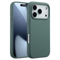 Accezz Cover in silicone liquido con MagSafe Apple iPhone 17 Pro - Verde scuro
