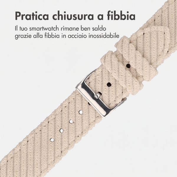 imoshion Cinturino in velluto a coste Apple Watch | 44/45/46/49 mm - Beige