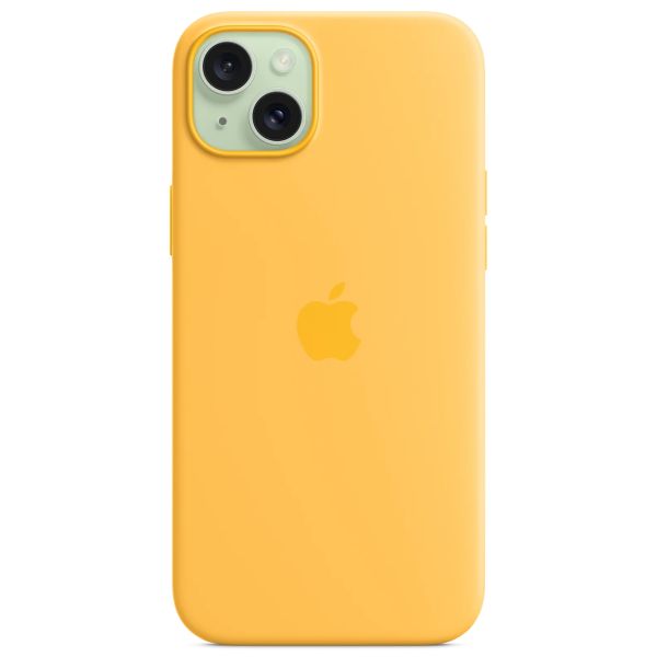 Apple Cover Posteriore in Silicone con MagSafe Apple iPhone 15 Plus - Sunshine