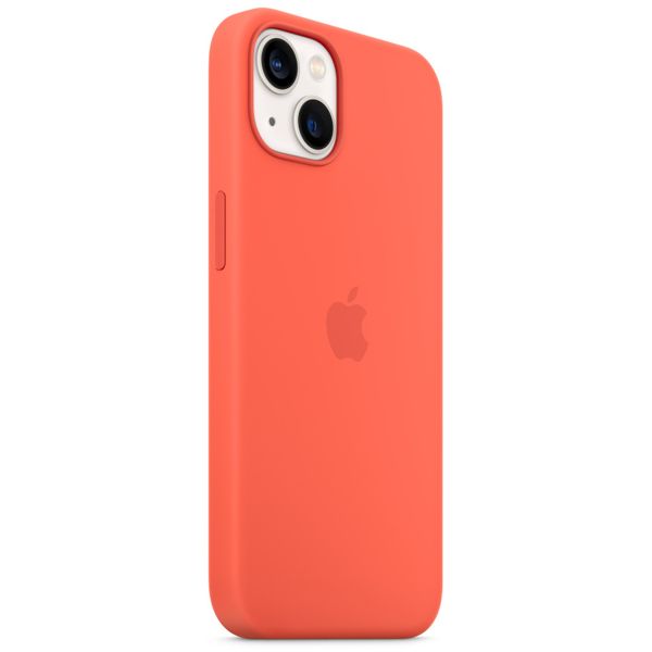 Apple Cover Posteriore in Silicone con MagSafe Apple iPhone 13 - Nectarine