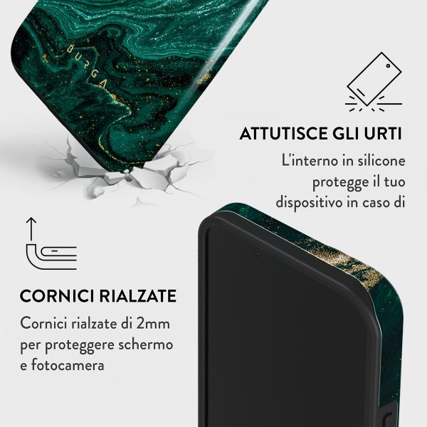 Burga Cover Posteriore Resistente con MagSafe Apple iPhone 13 - Emerald Pool