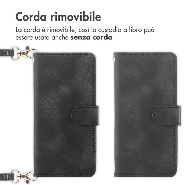 imoshion Cover a libro con Cordino Samsung Galaxy A35 - Nero