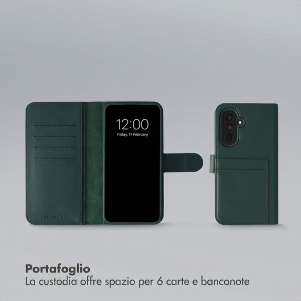 Selencia Libreria rimovibile Olyn con MagSafe Samsung Galaxy A37 (5G) - Verde