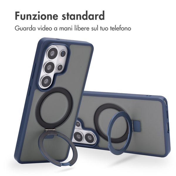 Accezz Cover con anello e supporto con MagSafe Samsung Galaxy S26 Ultra - Blu