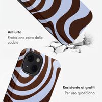 Selencia Cover posteriore Vivid con MagSafe Apple iPhone 13 - Dream Swirl Chocolate