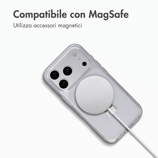 Accezz Cover con anello e supporto con MagSafe Apple iPhone 18 Pro Max / 17 Pro Max - Trasparente