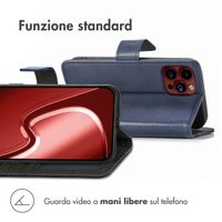 imoshion Cover a libro di Lusso Apple iPhone 15 Pro Max - Blu scuro