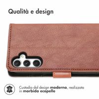 imoshion Cover a libro di Lusso Samsung Galaxy A25 (5G) - Marrone