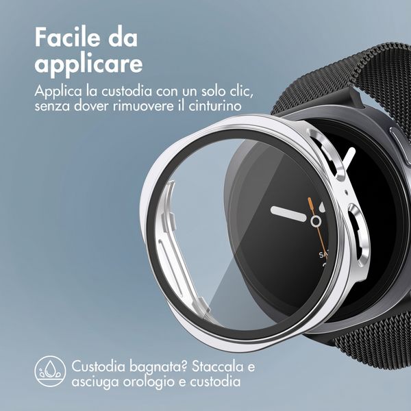imoshion Cover rigida integrale Samsung Galaxy Watch 8 (44 mm) - Argento