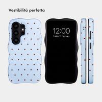 Selencia Cover Vivid Wavy con MagSafe Samsung Galaxy S26 Ultra - Happy Dots Digital Sky