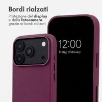 Accezz Cover in Pelle con MagSafe Apple iPhone 18 Pro / 17 Pro - Heath Purple