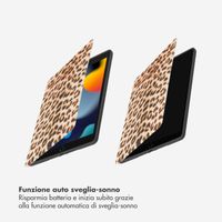 Selencia Cover per tablet Vivid Apple iPad 9 (2021) 10.2 pollici / iPad 8 (2020) 10.2 pollici / iPad 7 (2019) 10.2 pollici - Wild Leo