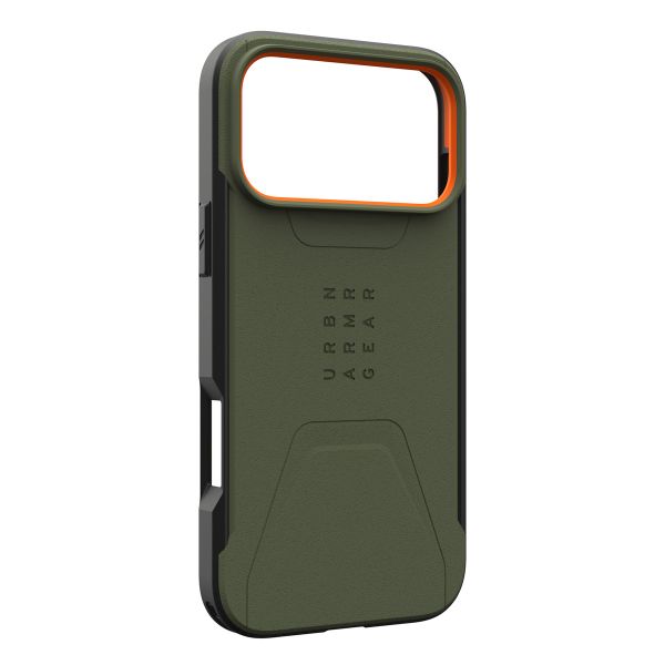 UAG Cover Posteriore Civilian con MagSafe Apple iPhone 17 Pro Max - Olive Orange