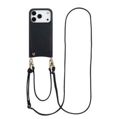Selencia Cover per telefono Nova con cordino e portacarte Apple iPhone 17 Pro - Nero