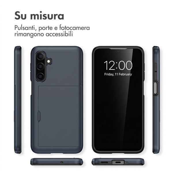 imoshion Cover Posteriore con Porta Carte Samsung Galaxy A27 (5G) - Blu scuro