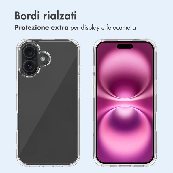 imoshion Cover posteriore protettiva Apple iPhone 16 Plus - Trasparente
