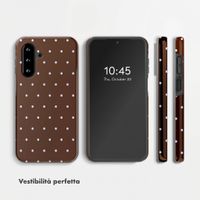 Selencia Cover Posteriore Vivid Samsung Galaxy A17 (5G) / (4G) - Happy Dots Chocolate
