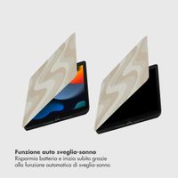 Selencia Cover per tablet Vivid Apple iPad 9 (2021) 10.2 pollici / iPad 8 (2020) 10.2 pollici / iPad 7 (2019) 10.2 pollici - Desert Waves Beige