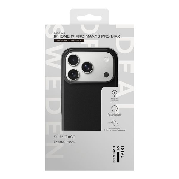 iDeal of Sweden Cover sottile MagSafe Apple iPhone 18 Pro Max / 17 Pro Max - Matte Black