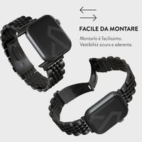 Burga Cinturino in acciaio Apple Watch | 44/45/46/49 mm - Nero