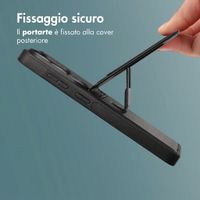 imoshion Cover Posteriore con Porta Carte e supporto Samsung Galaxy S26 Ultra - Nero