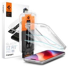Spigen Vetro temperato GLAStR EZ Fit Pro HD, confezione da 2 + Applicatore Apple iPhone 18 Pro Max / 17 Pro Max / 16 Pro Max