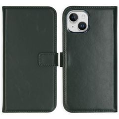 Selencia Cover a libro in vera pelle Apple iPhone 15 Plus - Verde
