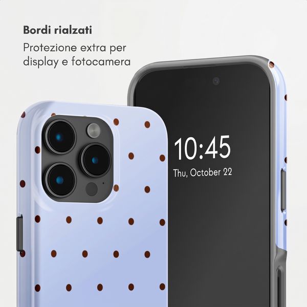 Selencia Cover Posteriore Vivid Apple iPhone 15 Pro - Happy Dots Digital Sky