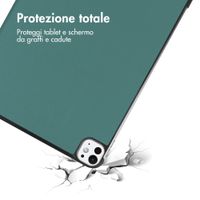 imoshion Cover a libro Trifold Apple iPad Pro 11 (2025) M5 / (2024) M4 - Verde scuro