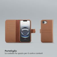 Selencia Libreria rimovibile Olyn con MagSafe Apple iPhone 17e / 16e - Marrone