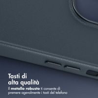 Accezz Cover in Pelle con MagSafe Apple iPhone 14 Pro Max - Nightfall Blue
