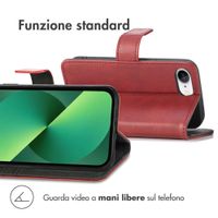 imoshion Cover a libro di Lusso Apple iPhone 17e / 16e - Rosso
