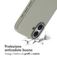 Accezz Cover in Pelle con MagSafe Apple iPhone 17 - Light Grey