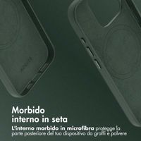 Accezz Cover in Pelle con MagSafe Apple iPhone 15 Pro - Cedar Green