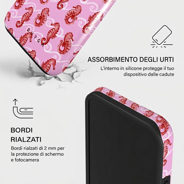 Burga Cover Posteriore Resistente con MagSafe Apple iPhone 13 - Coral Reef