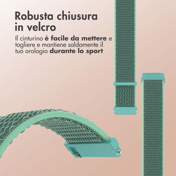 imoshion Cinturino in nylon  - Attacco universale 20 mm - Menta verde
