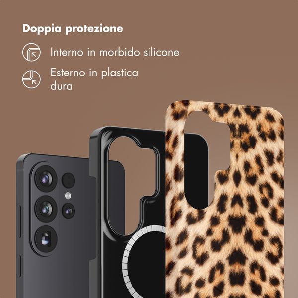 Selencia Cover posteriore Vivid con MagSafe Samsung Galaxy S26 Ultra - Wild Leo