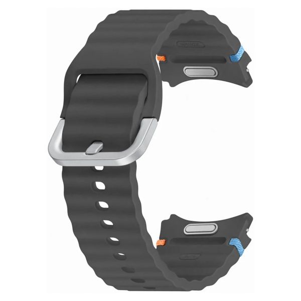 Samsung Cinturino Sport originale Samsung Galaxy Watch 4 / 5 / 6 / 7 / FE (20 mm) - Taglia S/M - Dark Gray