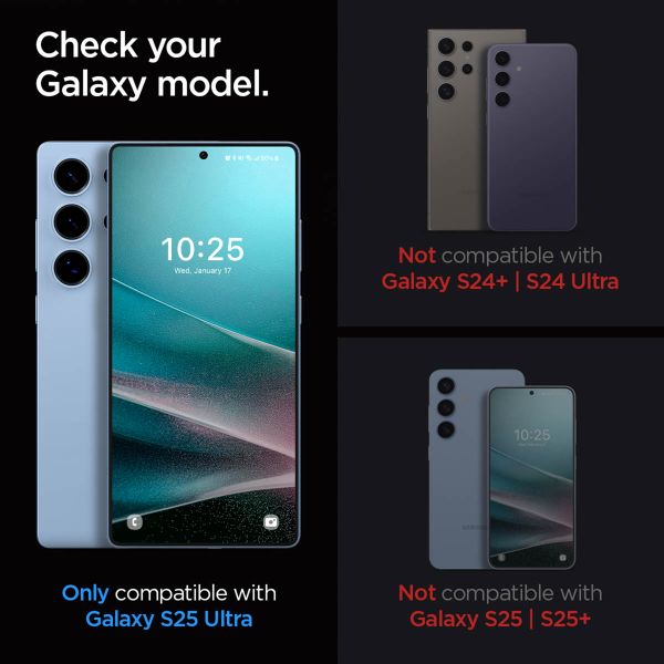 Spigen Vetro temperato privacy GLAStR EZ Fit + Applicatore - confezione da 2 Samsung Galaxy S25 Ultra