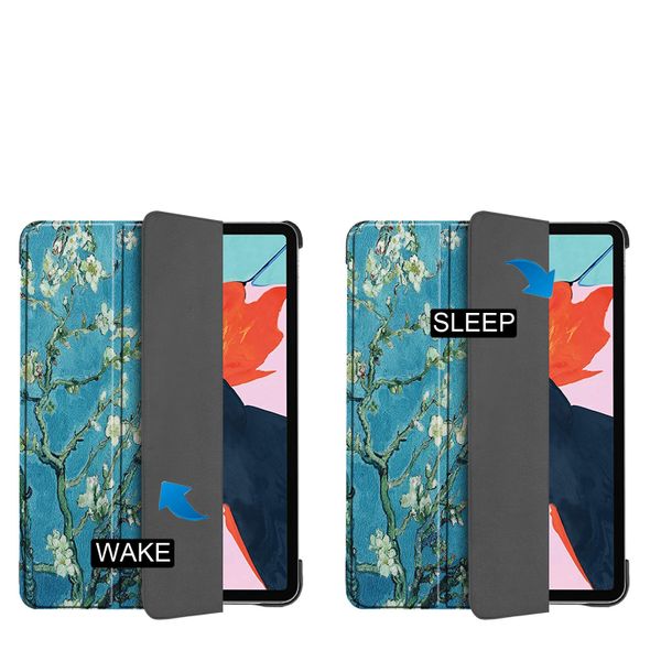 imoshion Cover Trifold Design Apple iPad Air 11 pollici (2026) M4 / (2025) M3 / (2024) M2 / Air 5 (2022) / Air 4 (2020) - Green Plant