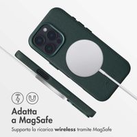 Accezz Cover in Pelle con MagSafe Apple iPhone 16 Pro - Cedar Green