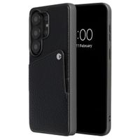 Selencia Cover posteriore Riva con portacarte Samsung Galaxy S26 Ultra - Nero