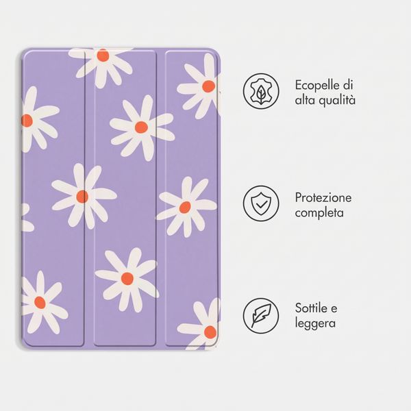 imoshion Cover Trifold Design Samsung Galaxy Tab S11 Ultra - Flowers Distance