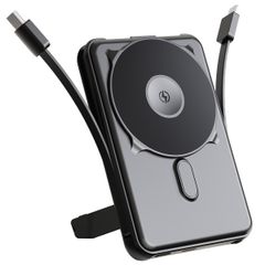 imoshion Powerbank MagSafe 4-in-1 con supporto da 10.000 mAh – Power Delivery – iPhone / AirPods / Apple Watch – Nero