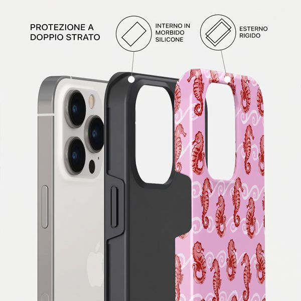 Burga Cover Posteriore Resistente con MagSafe Apple iPhone 14 Pro - Coral Reef