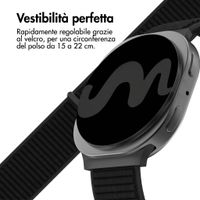 imoshion Cinturino in nylon Samsung Galaxy Watch 8 (40/44mm) / Classic (46mm) - Nero