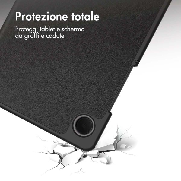 imoshion Cover a libro Trifold Samsung Galaxy Tab A11 / A9 8.7 pollici - Nero