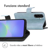 imoshion Cover a libro di Lusso Samsung Galaxy A37 (5G) - Azzurro