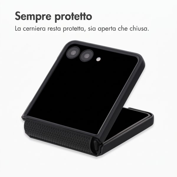 Accezz Cover Grid Samsung Galaxy Z Flip 8 - Nero